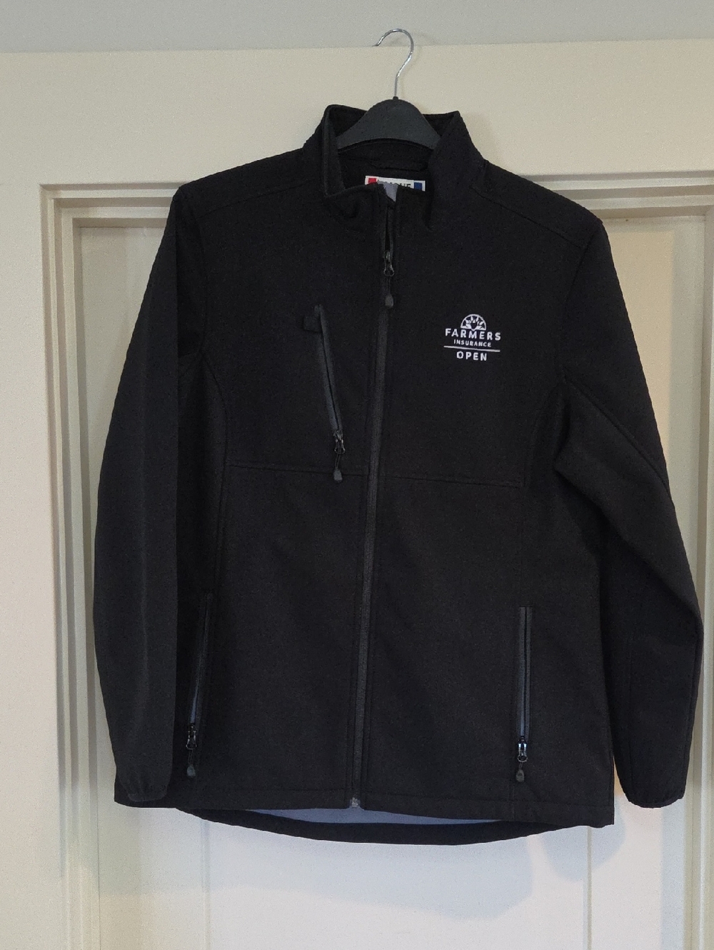 Farmers Open Women's Black Golf Softshell Jacket
